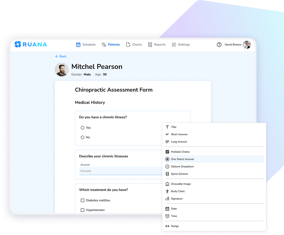 Flexible Form Builder for Chiropractic Clinics