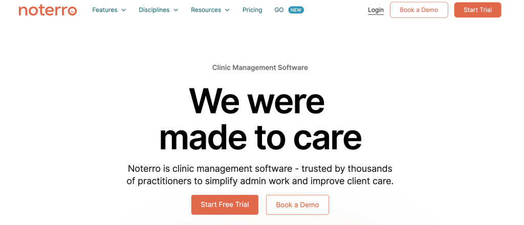 NOterro homepage