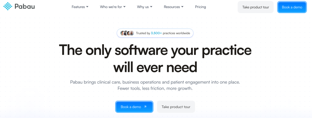 pabau homepage
