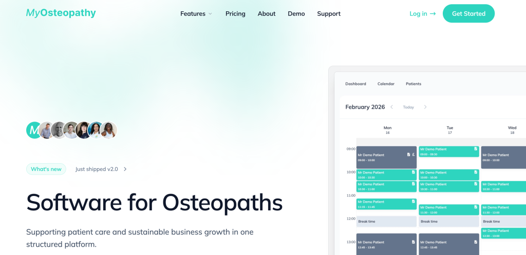 MyOsteopathy homepage
