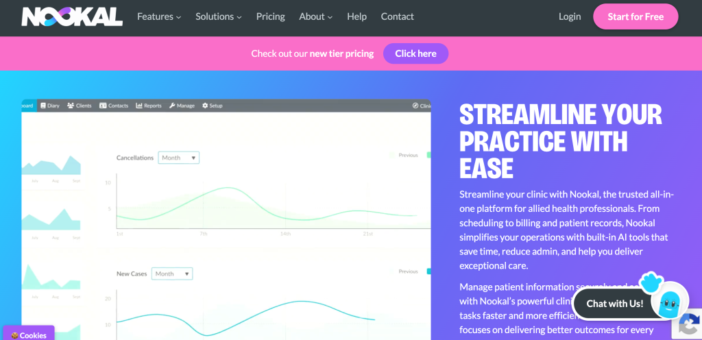 Nookal homepage