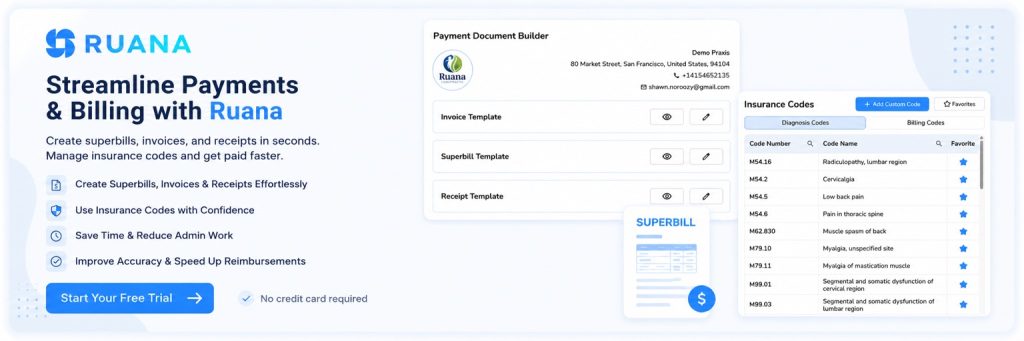 Streamline superbills with practice management software for chiropractors and massage therapists